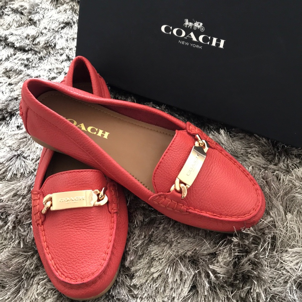 Coach Loafer (red) Authentic.